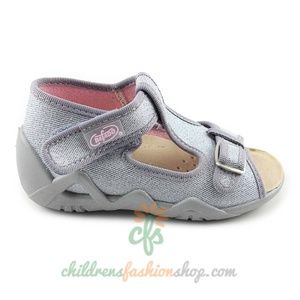 Befado Girls Canvas Open Toe Sandals (A129)